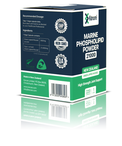 Marine Phospholipid Powder - 220 Capsules - Korure New Zealand