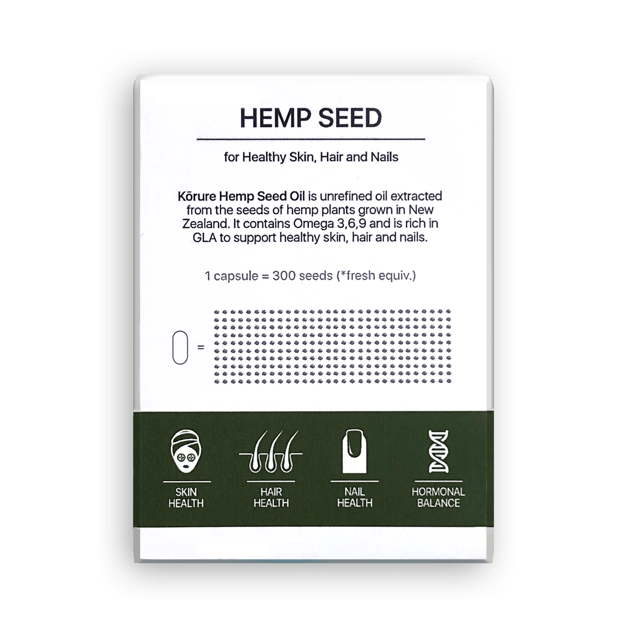 Hemp Seed Oil Rich in GLA for Hair, Nail and Skin Korure